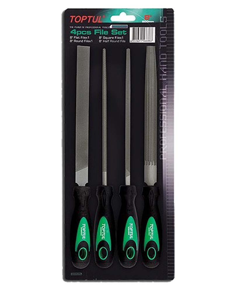 Jeu de lime 04 pcs 8″” ref: gbarr0401 ** TOPTUL