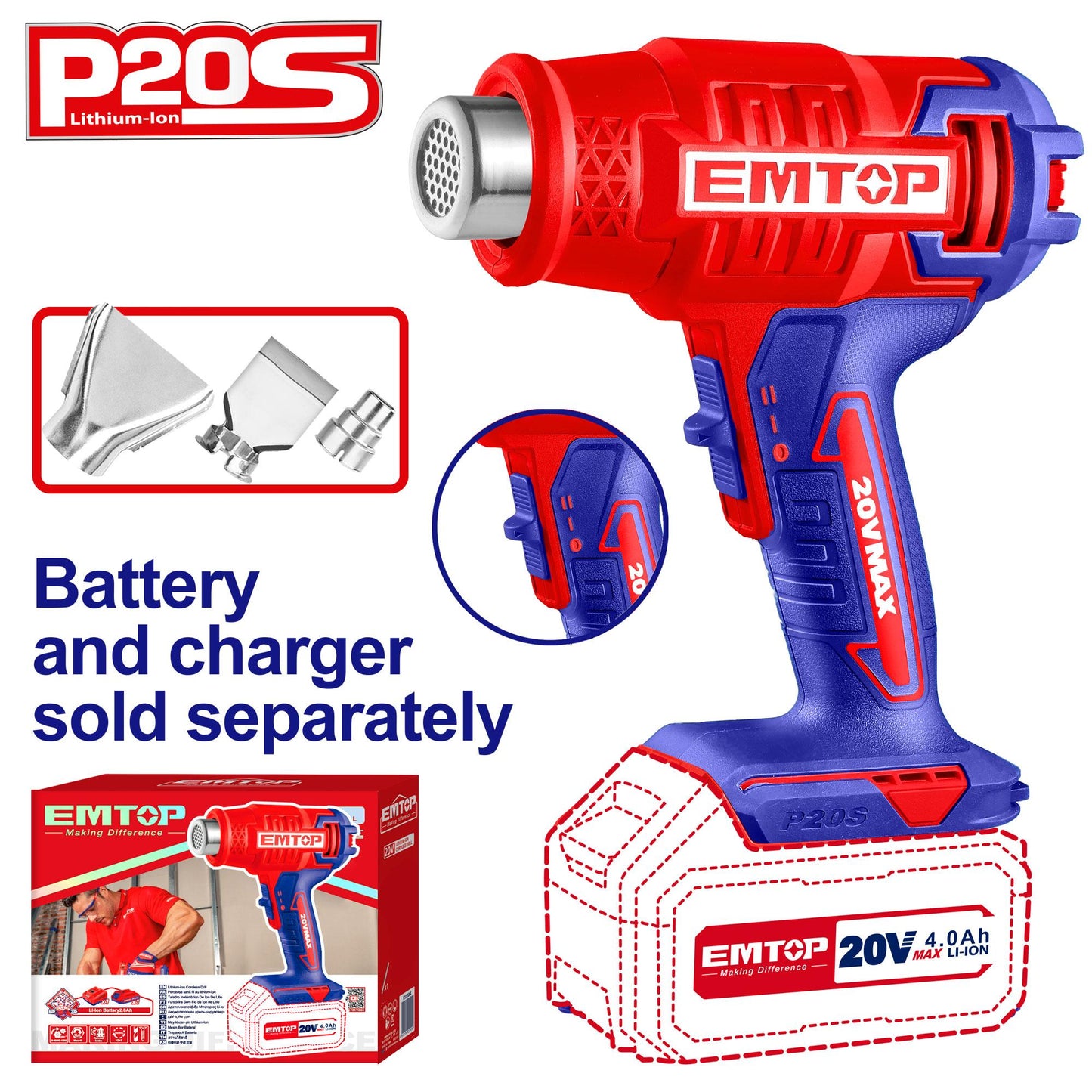 EHGN20021 img Pistolet thermique sans fil