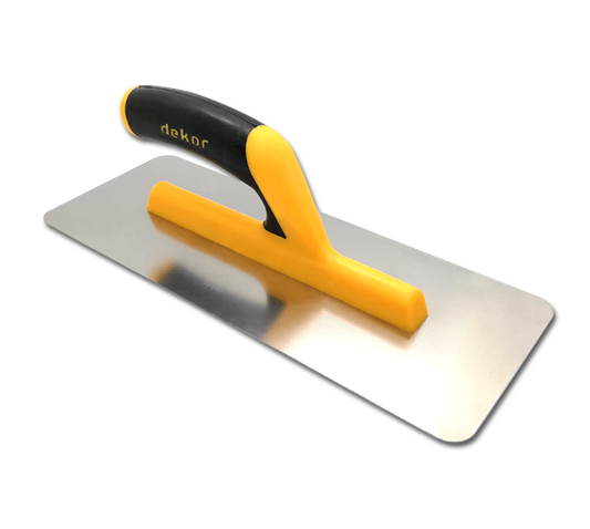 Lisseuse inox 40 cm coins arrondis P/fibre/fer Ref: 1322 ** DEKOR