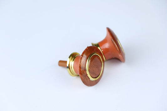 Bouton meuble a vis marron rf 103**