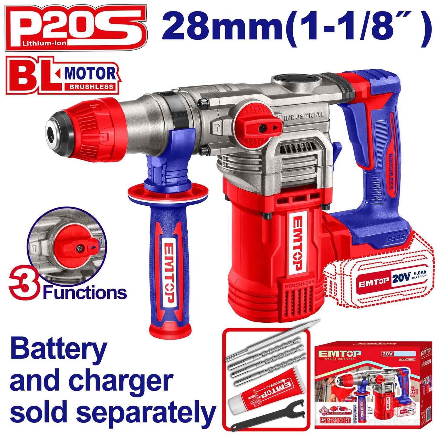 ELRH20288 img Marteau perforateur sans fil