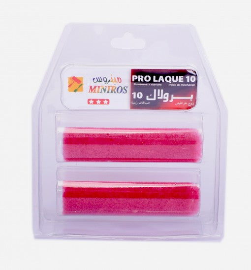PAIRE DE RECHARGE MINI ROULEAU PRO LAQUE 10***