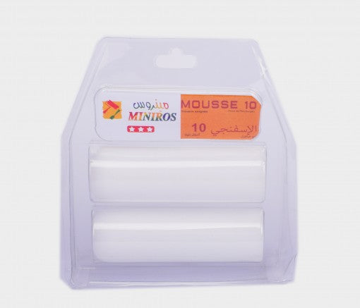 PAIRE DE RECHARGE MINI ROULEAU MOUSSE 10***