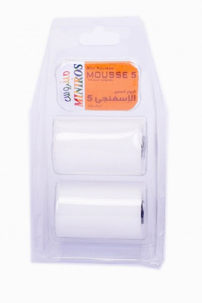 PAIRE DE RECHARGE MINI ROULEAU MOUSSE 5 ***