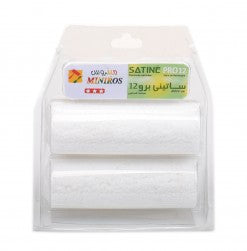 PAIRE DE RECHARGE ROULEAU PASSE PARTOUT SATINE PRO 12***